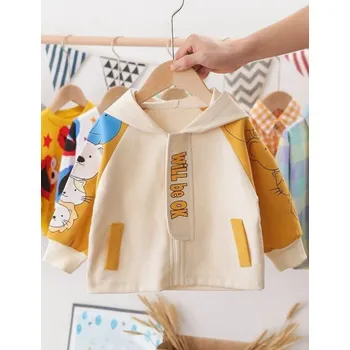 Dívčí mikina Dětská mikina L1858 tmavě žlutá 3