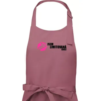 Kuchyňská zástěra Jsem limitovaná edice vole - Dámská zástěra na vaření - Univerzální velikost ( Starorůžová )
