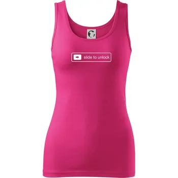 Dámské tričko Slide to unlock - Dámské tílko - XS ( Purpurová )