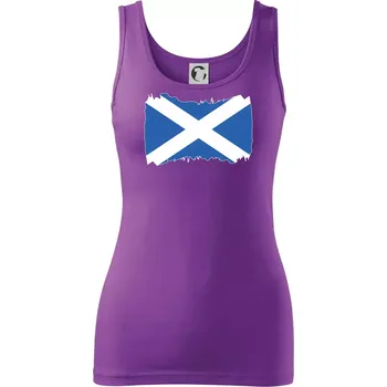 Dámské tričko Skotská vlajka - Dámské tílko - 2XL ( Fialová )