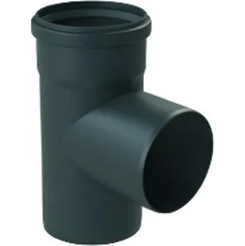 Kouřovod Spojovací T-kus Almeva Starr DN 60, černá