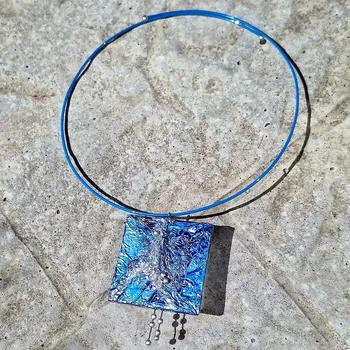 Náhrdelník Modrý obraz náhrdelník