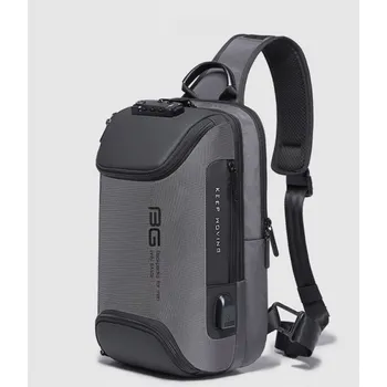 Sportovní batoh Pánský batoh s USB E970 šedá