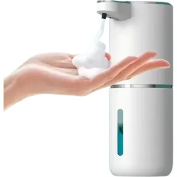 Dávkovač mýdla Bezdotykový dávkovač pěnového mýdla 380ml USB dobíjecí Automatický senzorový dávkovač IPX5 Elektrický dávkovač mýdla 4 úrovně pěny