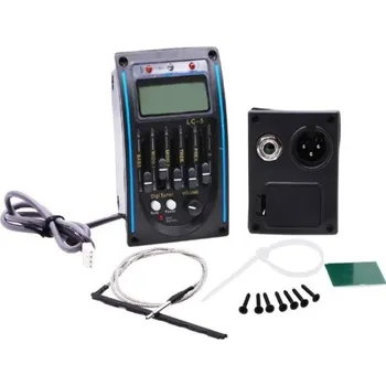 Klasická kytara LC-5 5pásmový snímač s předzesilovačem a LCD ladičkou pro akustickou kytaru Vestavěný ekvalizér Hudební modul Černé provedení