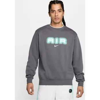 Pánský svetr Nike NSW SW AIR CREW FLC BB Iron Grey S