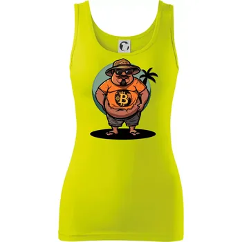 Dámské tričko Hodler v důchodu - Dámské tílko - 2XL ( Limetková )