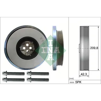 Rozvod motoru Sada řemenice klikové hřídele INA 544 0606 20