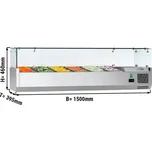 G.Gastro Chladicí vitrína ECO - 1,5 x 0,4 m - pro 6x 1/3 GN-nádobu