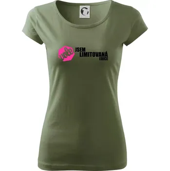 Dámské tričko Jsem limitovaná edice vole - Dámské triko Pure - S ( Khaki )
