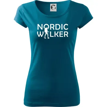 Dámské oblečení Nordic walker - žena - Dámské triko Pure - 3XL ( Petrolejová )