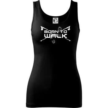 Dámské tričko Born to walk - Dámské tílko - L ( Černá )
