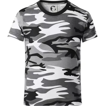 Chlapecké tričko MyShirt maskáč - Dětské maskáčové triko - 146 cm/10 let ( Šedý maskáč )