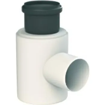 Komín T-Kus pro přívod vzduchu Almeva LIK DN 60/100, černá