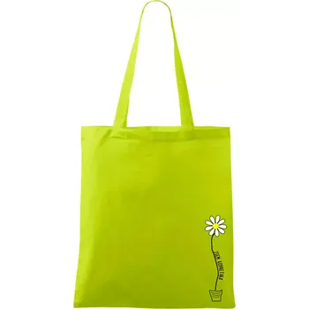 Jsem kopretina ! - Taška bavlněná - 42 x 38 cm ( Limetková )