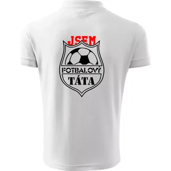 Pánská košile Jsem Fotbalový táta - Polokošile pánská Pique Polo 203 - 3XL ( Bílá )