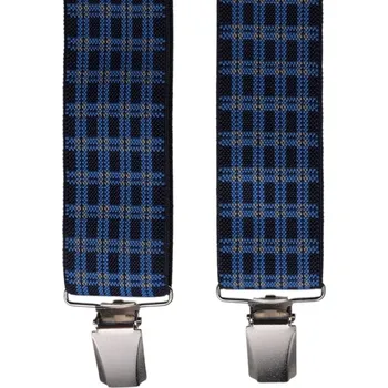 Kšandy Ewena Kšandy pánské, modro-černé káro MB2031