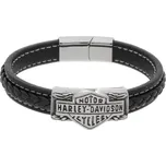 Ewena Kožený náramek Harley Davidson KD124 + dárkové balení