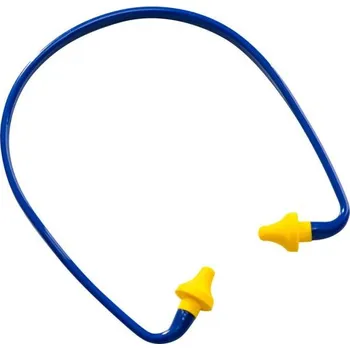 Chránič sluchu PortWest | Kuželovité zátkové chrániče sluchu s páskou (1 pár) - Yellow / žlutá