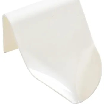 Dávkovač mýdla Plastová nástěnná mýdlová miska 11,5×8×9 cm Samoodtoková miska na mýdlo s odvodem vody Koupelnový držák na mýdlo Bez vrtání Lepicí montáž bílá