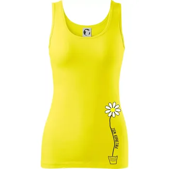 Dámské tričko Jsem kopretina ! - Dámské tílko - M ( Citrónová )