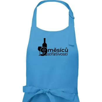 Kuchyňská zástěra 9 měsíců střízlivosti - Dámská zástěra na vaření - Univerzální velikost ( Světlý tyrkys )