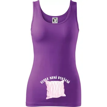 Dámské tričko Tohle není polštář - růžový - Dámské tílko - XL ( Fialová )