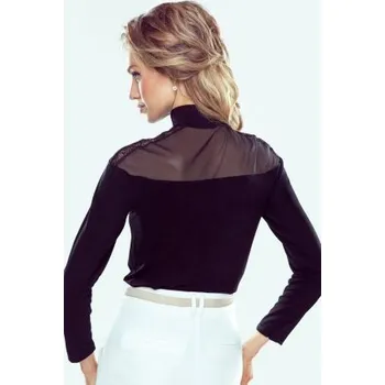 Dámská halenka Halenka Eldar Linet - dlouhé rukávy Černá XL