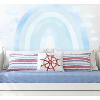 Pastelowe Love Pastelowe Love® samolepka na zeď duha - modrá