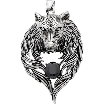 Přívěsek Ewena Ocelový přívěsek Hlava Vlka I KB630 + dárkové balení