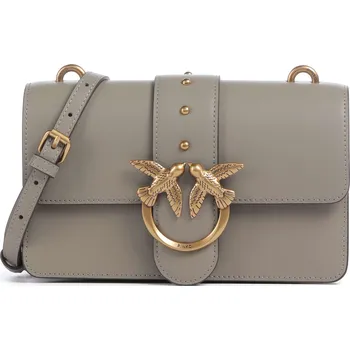 Pinko Love One Mini - Kabelka přes rameno v šedá, kůže, 229863 | Kabelky pro ženy & muže