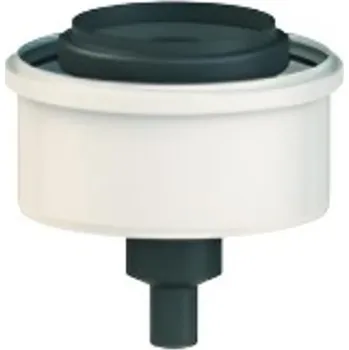 Kanalizační potrubí Odtok s hrdlem Almeva Varianta 2 - koncentrické těleso komínu s plast. vložkou v instalační šachtě DN 80/125, černá