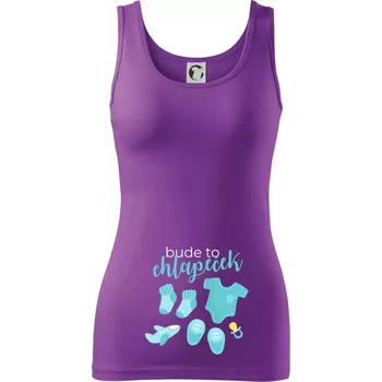 Bude to chlapeček - Dámské tílko - S ( Fialová )