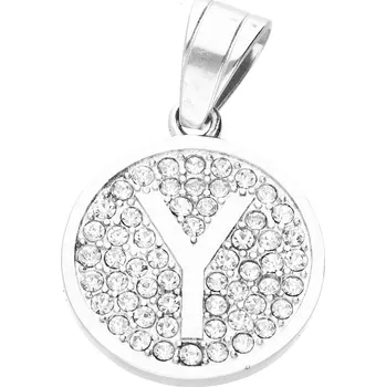 Přívěsek Ewena Přívěsek písmenko s kamínky abeceda: Y + dárkové balení