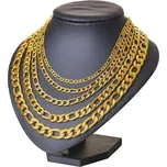 Ewena Řetízek ocelový figaro GOLD 60 cm průměr, šířka mm: 10.5 + dárkové balení