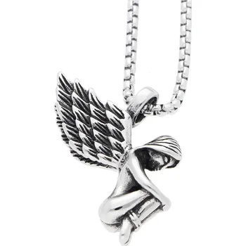 Přívěsek Ewena Přívěsek ocelový Anděl s řetízkem KB627 + dárkové balení