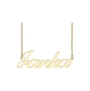 Přívěsek Ewena Řetízek z oceli se jménem Janka zlatá ocel