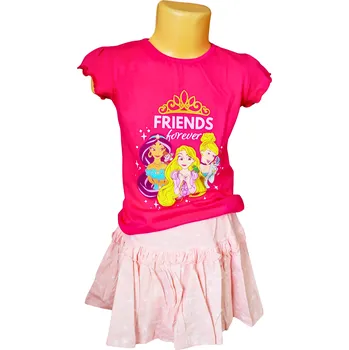 Dívčí oblečení Sun City Dívčí letní set PRINCEZNY se sukní Barva: Růžová, Velikost: 104