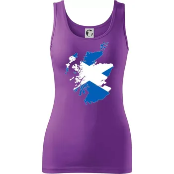 Dámské tričko Skotsko mapa - Dámské tílko - 2XL ( Fialová )