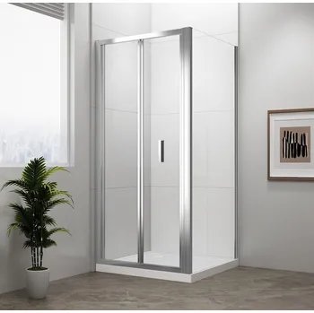 Polysan EASY čtvercový sprchový kout 800x800mm, skládací dveře, L/P varianta, čiré sklo