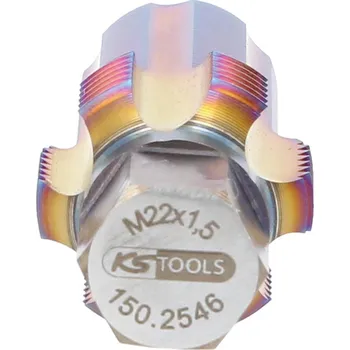 Vrták KS Tools 150.2546 univerzální prořezávač závitů M22 x 1.5 Speciální nástrojová ocel 1 ks
