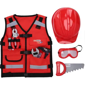 Sada nářadí KS Tools 100200 Box s nářadím pro děti, 9 dílů Werkzeug-Weste für Kinder mit Sortiment, 9-tlg