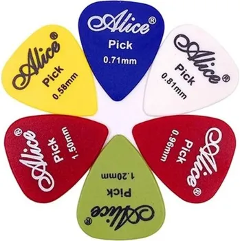 Kytara Sada 24 ks plastových trsátek na baskytaru, ukulele, akustickou a elektrickou kytaru Vícebarevná trsátka Hudební příslušenství