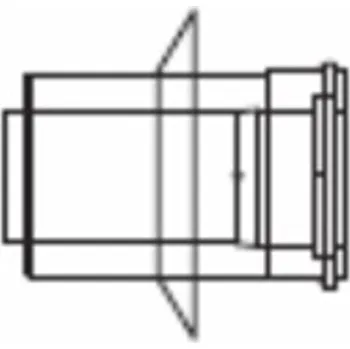 Kouřovod Trubkový díl s manžetou 0,25m Almeva LIK DN 60/100, černá