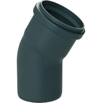 Kouřovod Koleno 30° Almeva Starr DN 60, černá