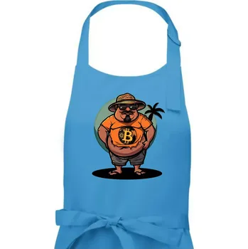 Kuchyňská zástěra Hodler v důchodu - Dámská zástěra na vaření - Univerzální velikost ( Světlý tyrkys )