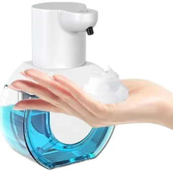 Dávkovač mýdla Chytrý bezdotykový dávkovač mýdla 420ml USB-C nástěnný Automatický pěnový dávkovač se senzorem pohybu Mycí zařízení do koupelny