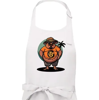 Kuchyňská zástěra Hodler v důchodu - Dámská zástěra na vaření - Univerzální velikost ( Bílá )