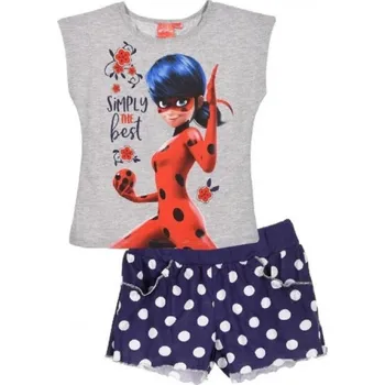 Sun City Dívčí letní set KOUZELNÁ BERUŠKA se šortkami šedo-modrý Barva: Šedomodrá, Velikost: 110