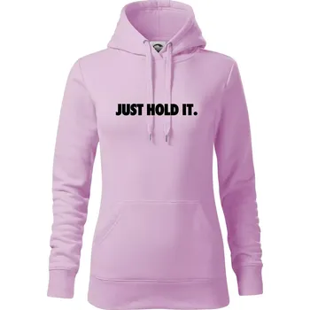 Dámská mikina Just hold it - Mikina dámská Cape s kapucí - XS ( Orchid )